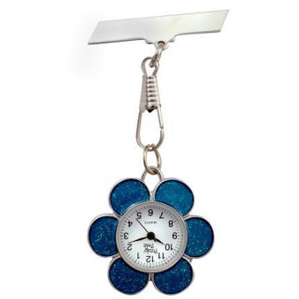 Blue Flower Fob Watch