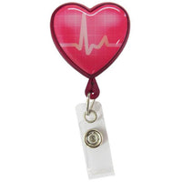 Lanyard Clip - Heart-shaped ECG