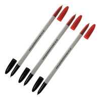 3 Red and Black Ink Combo Pens