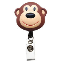 Retractable ID Lanyard Clip - Monkey