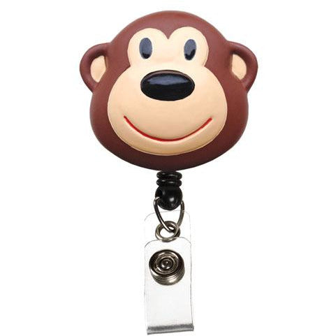 Retractable ID Lanyard Clip - Monkey