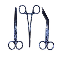 Set of Three Nursing Scissors in Zebra design