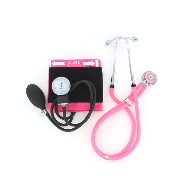 Pink Emerald Sphyg and Sprague Stethoscope Duo