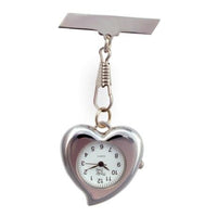 Silver Heart Fob Watch
